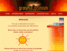 Tablet Screenshot of gratefuloptimism.com